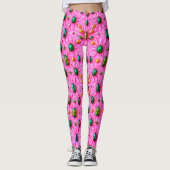 EASTER EGGS ~ Floral Pink 3D ~  Leggings レギンス (正面)
