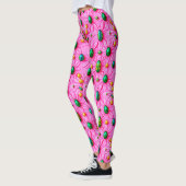 EASTER EGGS ~ Floral Pink 3D ~  Leggings レギンス (左)