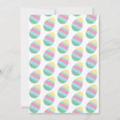 Easter Eggs Gender Reveal Spring 招待状 (裏面)