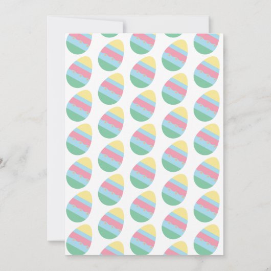 Easter Eggs Gender Reveal Spring 招待状 (裏面)