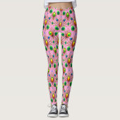 EASTER EGGS ~ Green Yellow 3D ~  Leggings レギンス (正面)