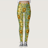 EASTER EGGS ~ Green Yellow 3D ~  Leggings レギンス (正面)