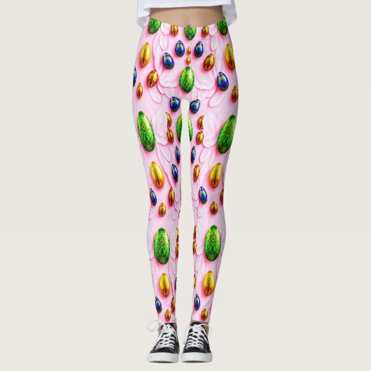 EASTER EGGS ~ Multicolored 3D ~  Leggings レギンス (正面)