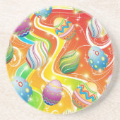 Easter Eggs Ornamental Design コースター (正面)