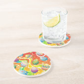 Easter Eggs Ornamental Design コースター (側面)