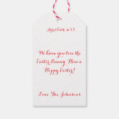 Easter Eggs Photo ギフトタグ (裏面)