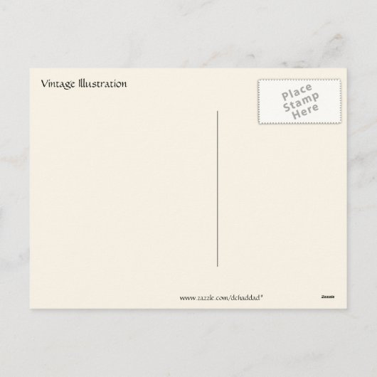 Easter Eggs & Violets シーズンポストカード (裏面)