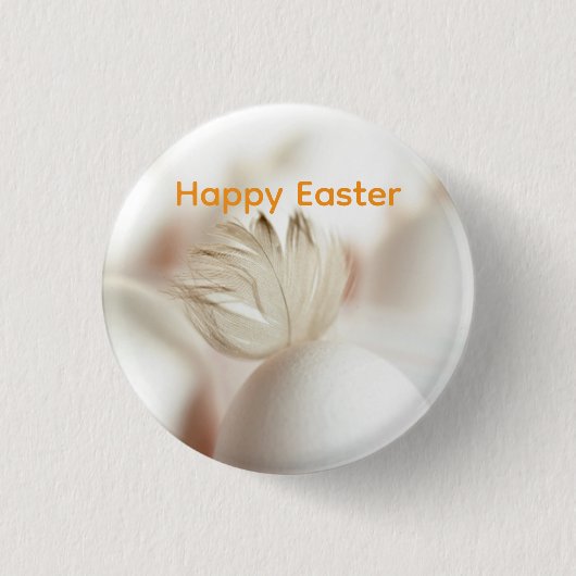 Easter Eggs with Feather Graphic 缶バッジ (正面)