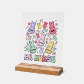 Easter ER Emergency Department Nurse Practitioner  アクリルサイン (傾斜)