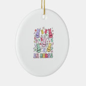 Easter ER Emergency Department Nurse Practitioner  セラミックオーナメント (右)