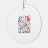 Easter ER Emergency Department Nurse Practitioner  セラミックオーナメント (左)