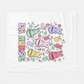 Easter ER Emergency Department Nurse Practitioner  フリースブランケット (正面(横))