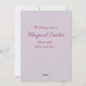 Easter Fairy Painting Egg Spring シーズンカード (裏面)