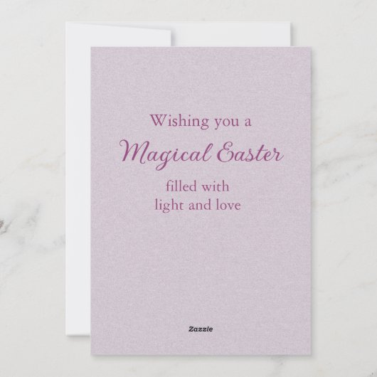 Easter Fairy Painting Egg Spring シーズンカード (裏面)