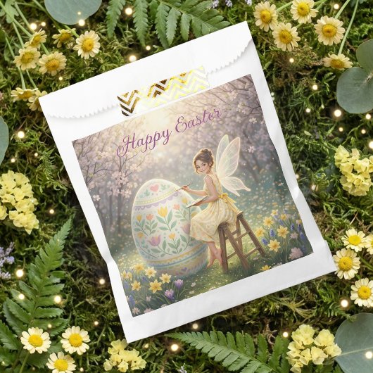 Easter Fairy Painting Egg Spring フェイバーバッグ