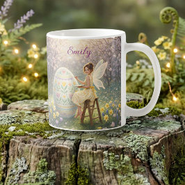 Easter Fairy Painting Egg Spring Name コーヒーマグカップ