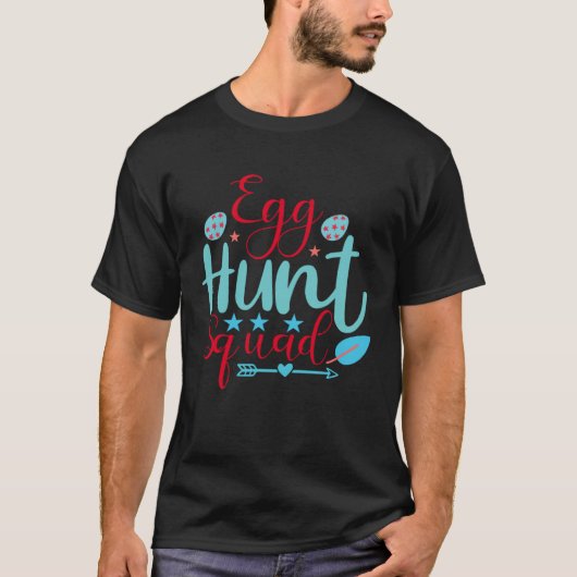 Easter Family Egg Hunt Squad Matching Mom Dad Kids Tシャツ (正面)