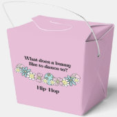 Easter Favor Box Retro Flower Power Bunny フェイバーボックス (裏面)