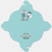 Easter Favor Box Retro Flower Power Bunny フェイバーボックス (見開き)