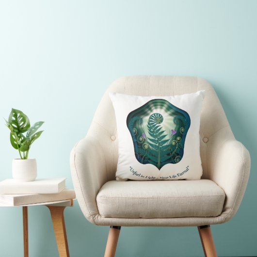Easter Fern Unfurl in Glory, Easter Gift クッション (椅子)