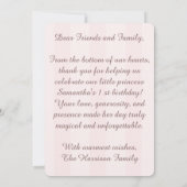 Easter First Birthday Thank You - Kawaii Bunnies サンキューカード (裏面)