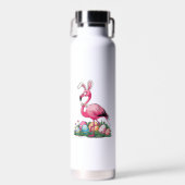 Easter Flamingo T-Shirt ウォーターボトル (正面)