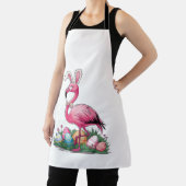 Easter Flamingo T-Shirt エプロン (インサイチュ)