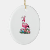 Easter Flamingo T-Shirt セラミックオーナメント (右)