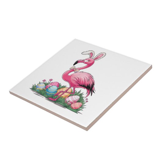 Easter Flamingo T-Shirt タイル (側面)