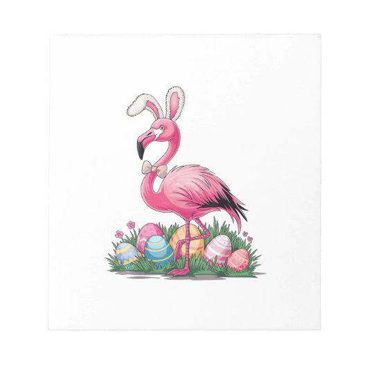 Easter Flamingo T-Shirt ノートパッド (正面)