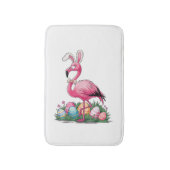 Easter Flamingo T-Shirt バスマット (正面縦)