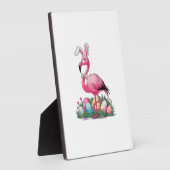 Easter Flamingo T-Shirt フォトプラーク (側面)