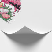 Easter Flamingo T-Shirt ラッピングペーパー (角)