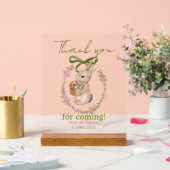 Easter Floral Bunny Welcome Acrylic Sign アクリルサイン (ウェディング)
