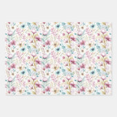 Easter Floral Garden Wrapping Paper Set  ラッピングペーパーシート (正面)