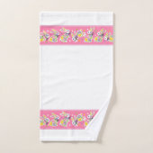 Easter Floral Rabbits バスタオルセット (ハンドタオル)