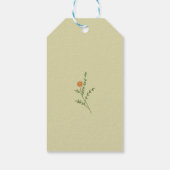 Easter Floral Wreath Bunny Thank you ギフトタグ (裏面)