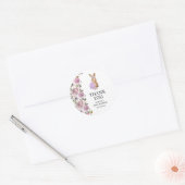 Easter Food Baby Shower  ラウンドシール (封筒)