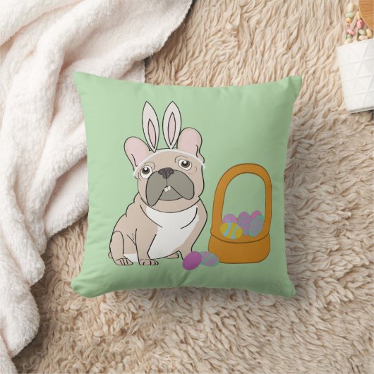 Easter French Bulldog クッション (ブランケット)