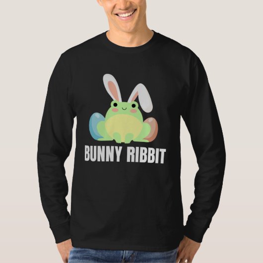 Easter Frog Bunny Ribbit For Amphibian Tシャツ (正面)