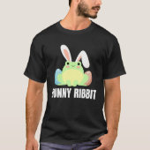 Easter Frog  Bunny Ribbit For Amphibian Tシャツ (正面)