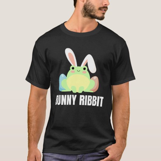 Easter Frog Bunny Ribbit For Amphibian Tシャツ (正面)
