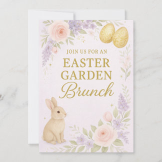 Easter Garden Brunch Invitation | Luxury Floral  招待状