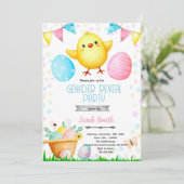 Easter Gender Reveal Party Invitation 招待状 (スタンド正面)