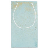 Easter Gift Bag with Floral Cross – Personalized スモールペーパーバッグ (裏面)