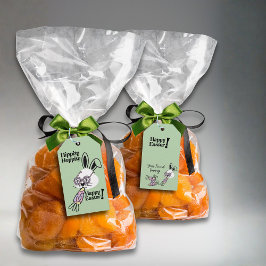 Easter Gift Tag Retro Flower Power Bunny ギフトタグ