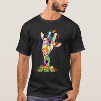 Easter Giraffe World Autism Awareness Day Tシャツ