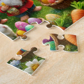Easter Gnomes Whimsical Spring Garden Party ジグソーパズル (側面)