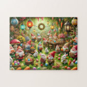 Easter Gnomes Whimsical Spring Garden Party ジグソーパズル (横)