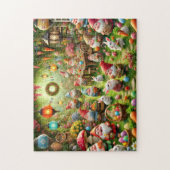 Easter Gnomes Whimsical Spring Garden Party ジグソーパズル (縦)